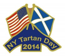 NYC 2014 Tartan Day pin