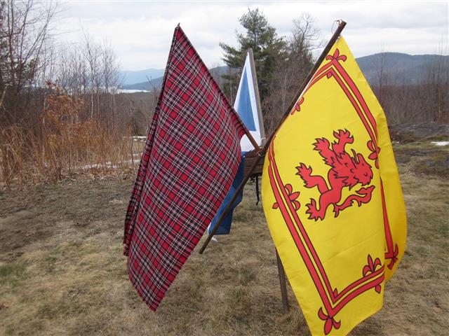 Flags, Lake George 2015 Tartan Day
